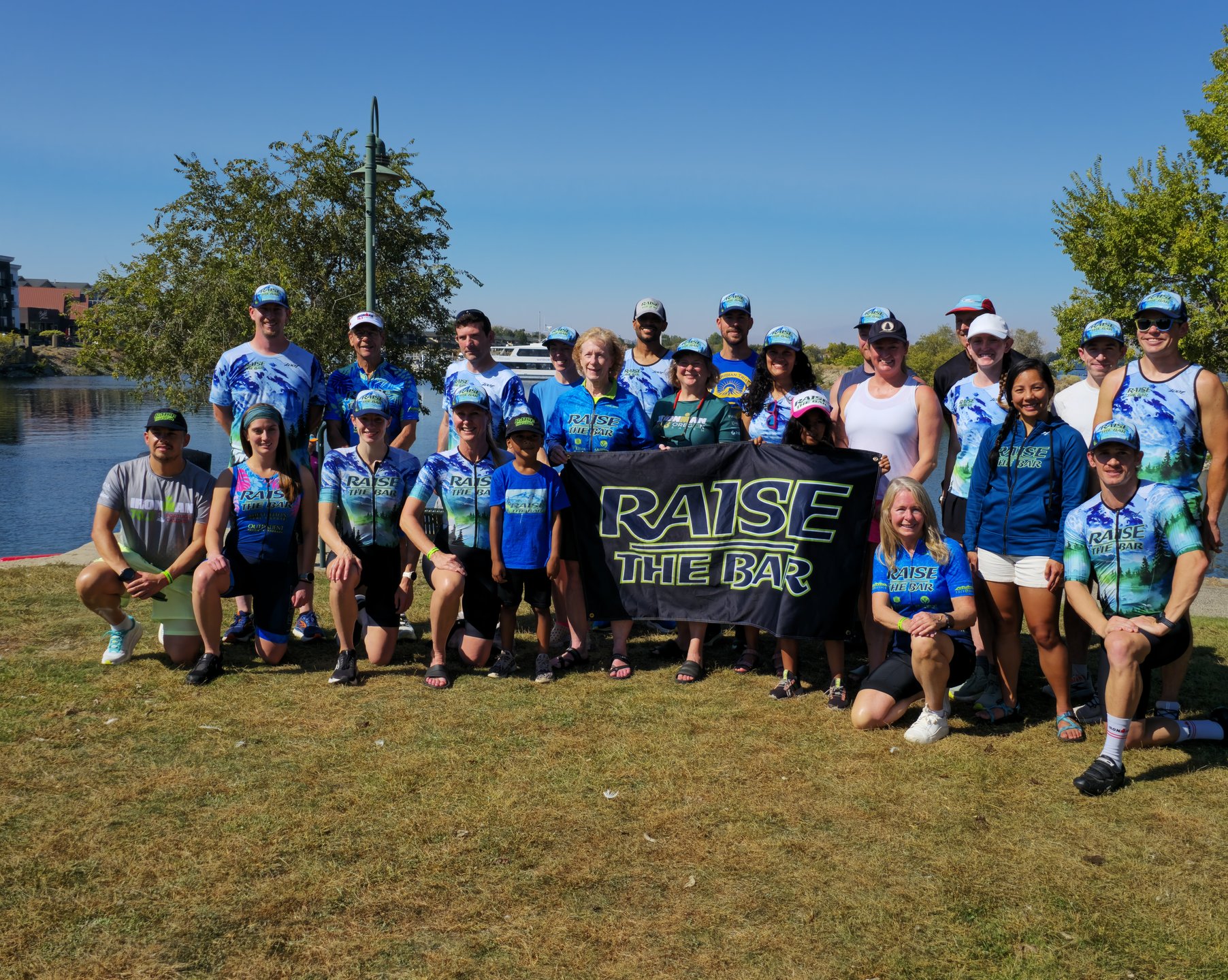 Raise the Bar team at a race